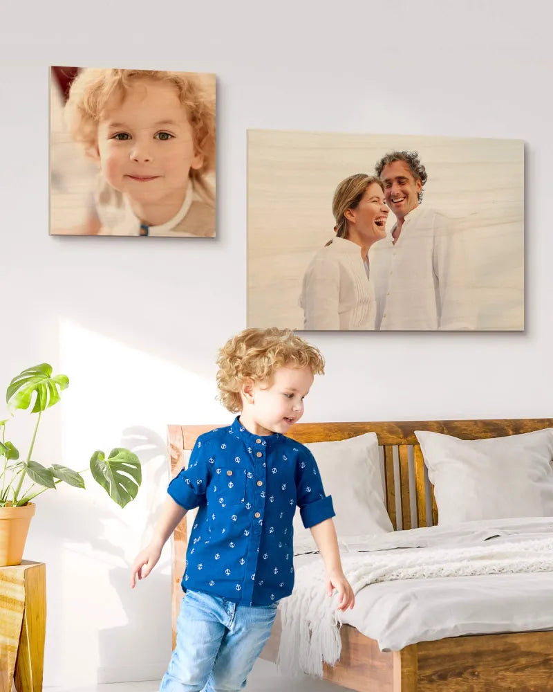 Impression sur bois personnalisable et avec animation réalité augmentée - décoration murale chambre | Souvenir en Vie