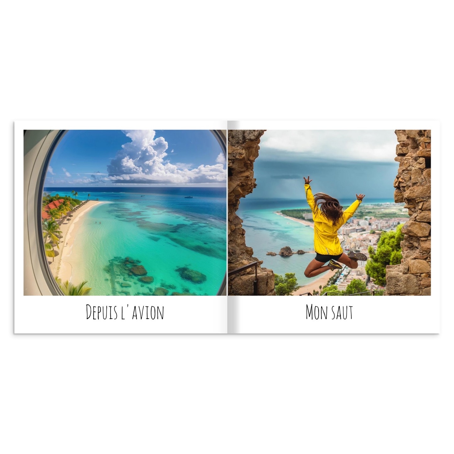 Illustration album photo personnalisable à offrir - Format carré 28x28cm couverture rigide | Souvenir en Vie