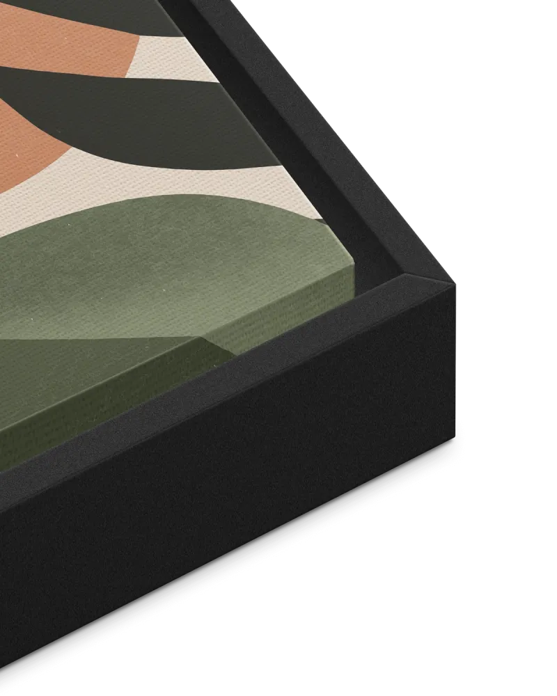 Illustration avec zoom sur cadre noir des toiles | Souvenir en Vie