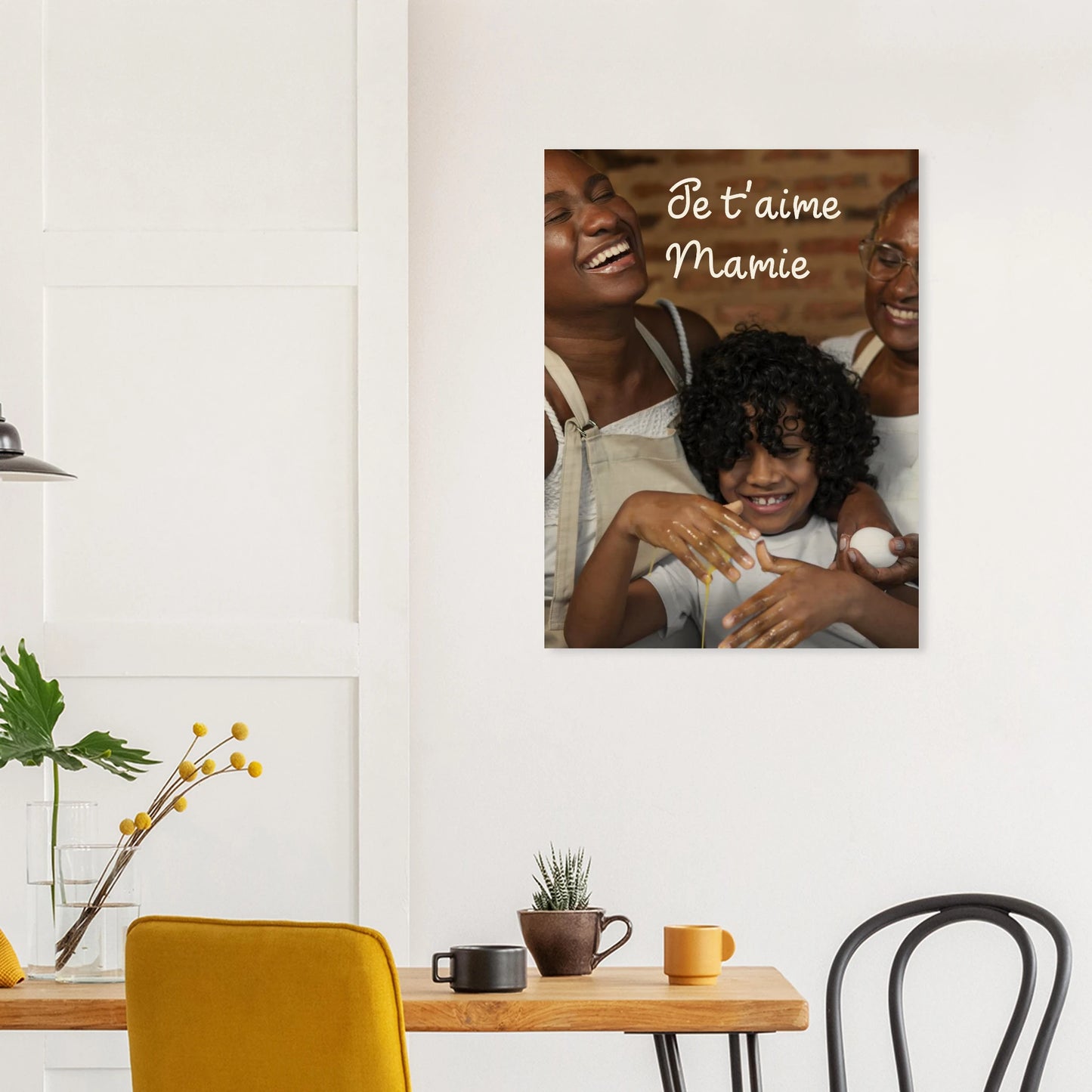 Impression sur bois personnalisable et avec animation réalité augmentée - cadeau souvenir - décoration salle à manger | Souvenir en Vie