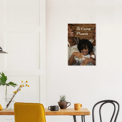 Impression sur bois personnalisable et avec animation réalité augmentée - cadeau souvenir - décoration salle à manger | Souvenir en Vie