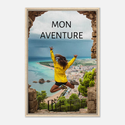 Toile épaisse encadrée avec cadre en bois - cadeau personnalisable avec animation réalité augmentée - décoration murale | Souvenir en Vie