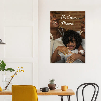 Impression sur bois personnalisable et avec animation réalité augmentée - cadeau souvenir - décoration salle à manger | Souvenir en Vie