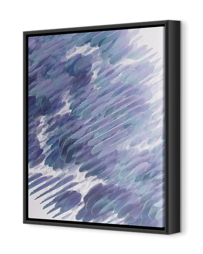 Illustration toile épaisse avec cadre noir | Souvenir en Vie