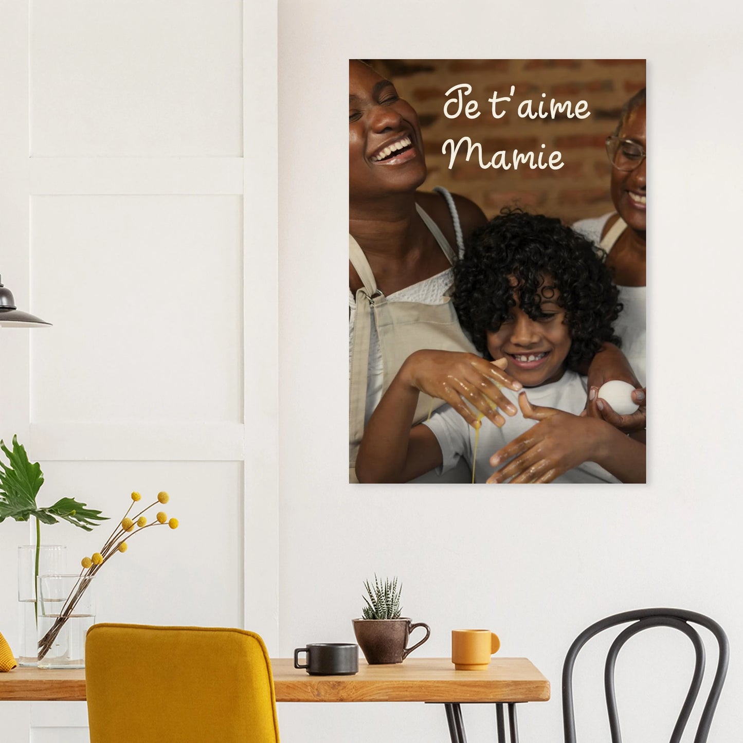 Impression sur bois personnalisable et avec animation réalité augmentée - cadeau souvenir - décoration salle à manger - grand format | Souvenir en Vie